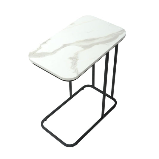 DECOWORLD|| Premium Side Table || Metal Side Table with Wooden Top || Side Table for Living Room, Sofa Side Table or Bed Side Stand