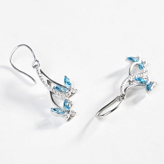 Sterling Silver Butterfly Pendant Earring