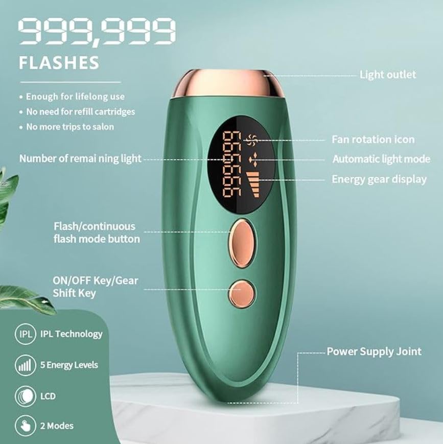 Scizor IPL Laser Hair Removal Machine Laser Epilation Painless 5 Power Electric instrument Removal Permanently