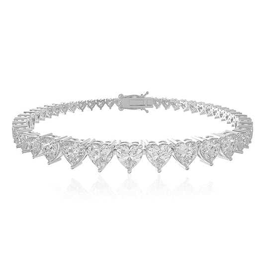 Silver Crystal Tennis Bracelet