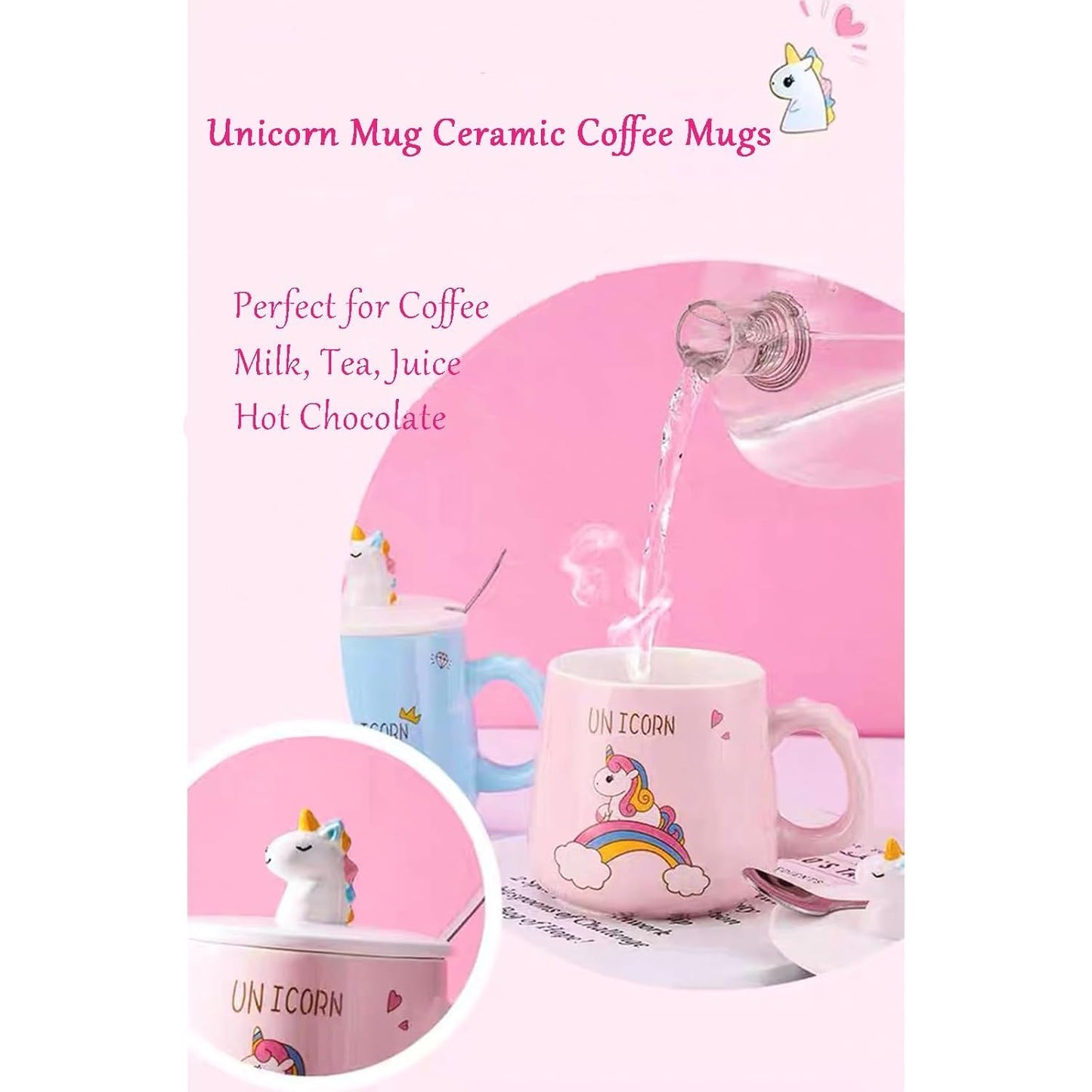 Kids Mugs for Coffee Mugs and Cups Gift for Unicorn Lover