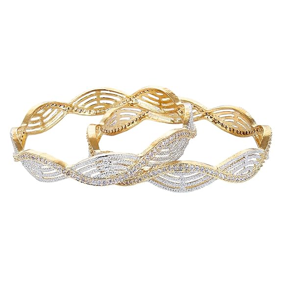 American Diamond Gold Plated Bangles