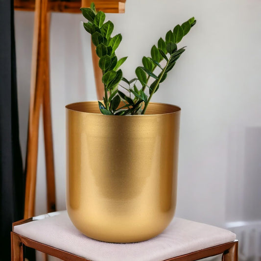 Round Metal Planter