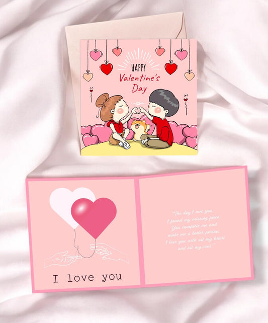Couple Kids Greeting Card