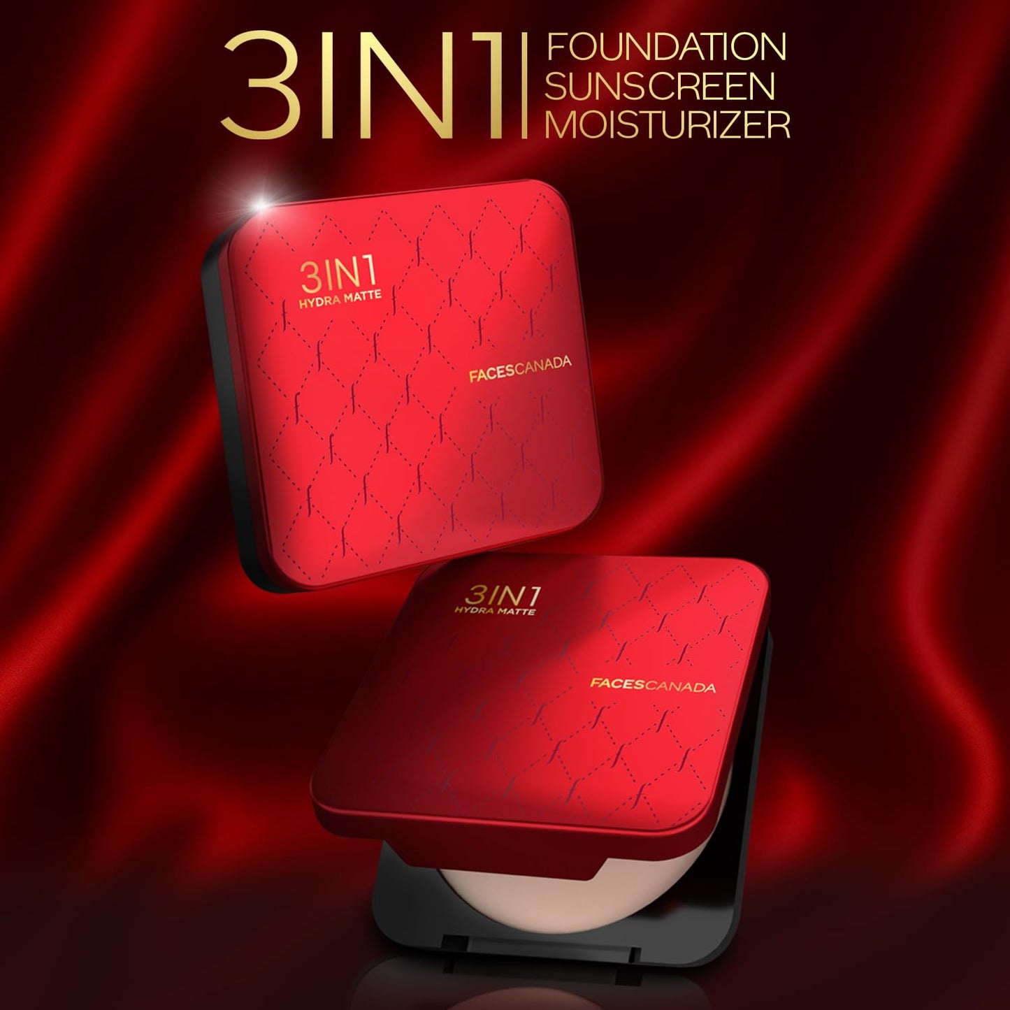FACES CANADA 3 in 1 All Day Hydra Matte Compact Powder