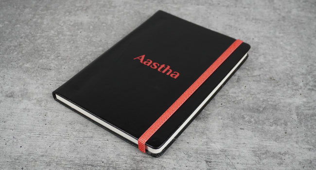 Your Name Print Diary with pen Customised