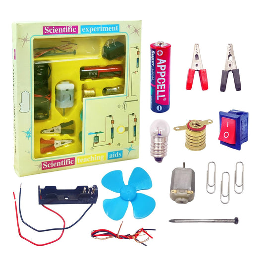 FunBlast Science Experiment Kit – Science Kit for Kids, STEM Kit, Electric Circuit Kit for Students with Motor Fan Toy, DIY Science Kit for Students, Science Experiment Kit