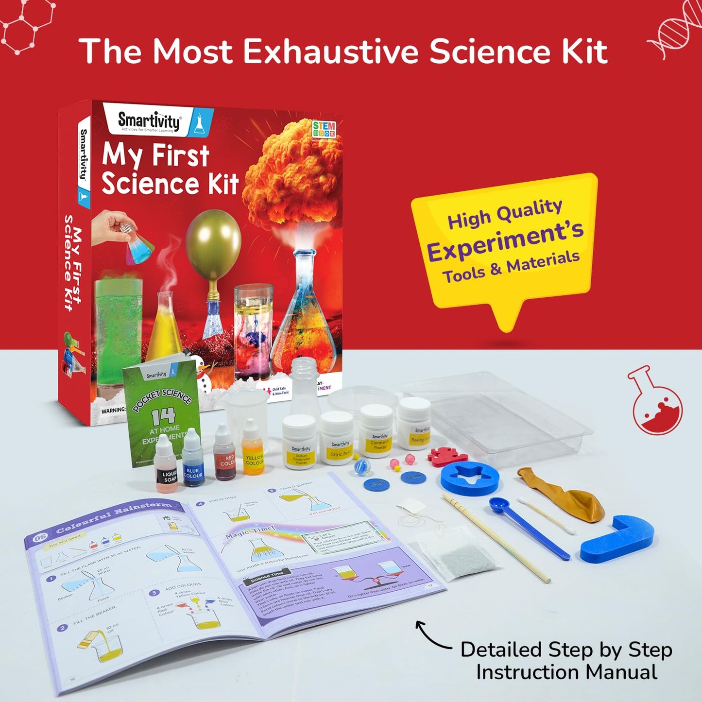 Smartivity My First Science Kit | Starter Science Experiment Kit for Kids 6 to 12 Years Old | Birthday Gifts for Boys & Girls | STEM Educational Toy for Kids 6,7,8,9,10,11,12 Years Old