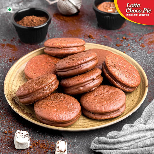 Lotte Choco Pie - Soft Biscuits coated with Premium Chocolate