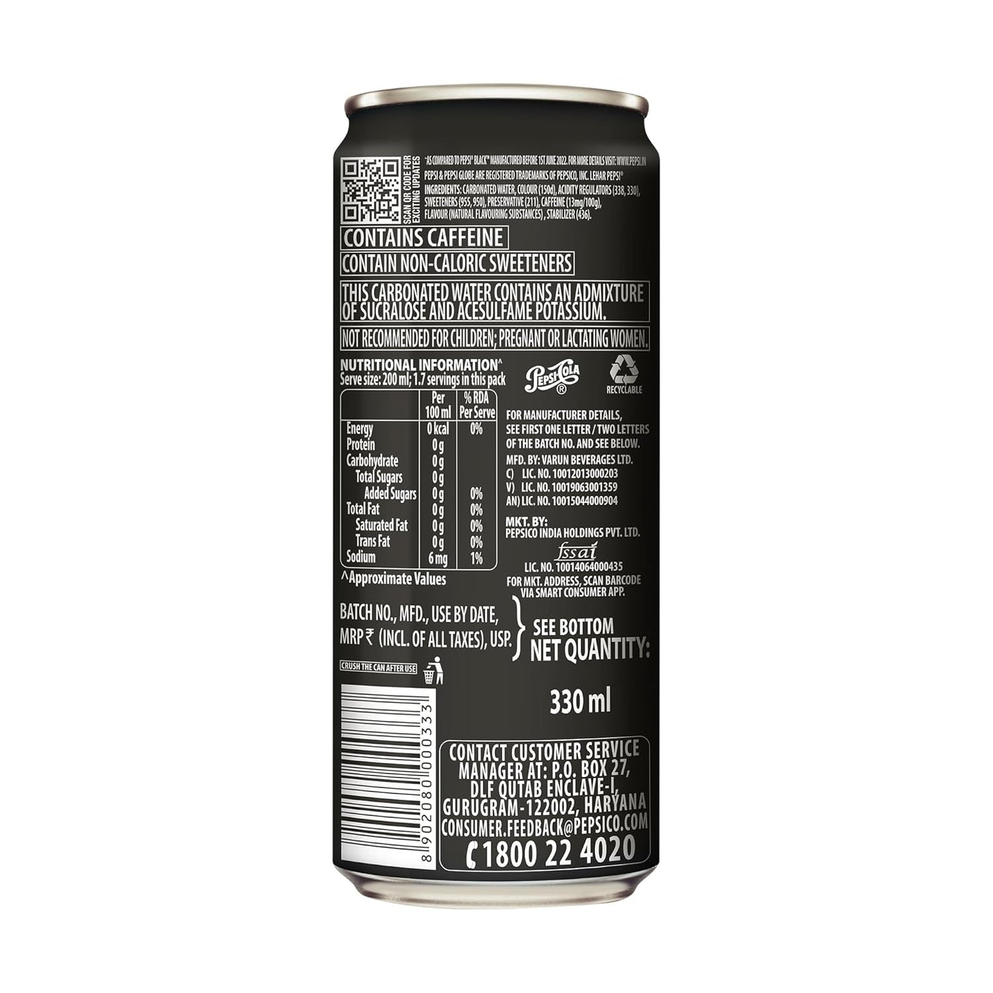 Pepsi Zero Sugar Soft Drink