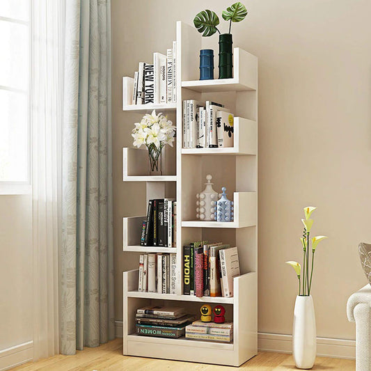 ABOUT SPACE Open Book Shelf DIY Book Storage Display Rack - Wooden Multipurpose Book Storage Display Organizer Rack with Solid Finish Showcase Stand