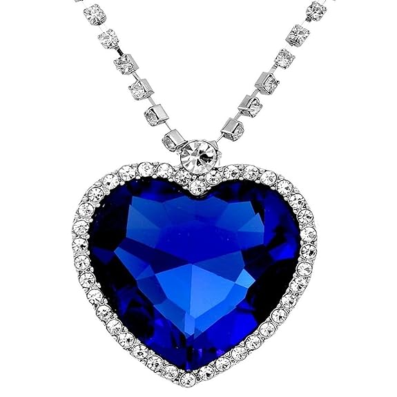 Crystal Heart Titanic Necklace