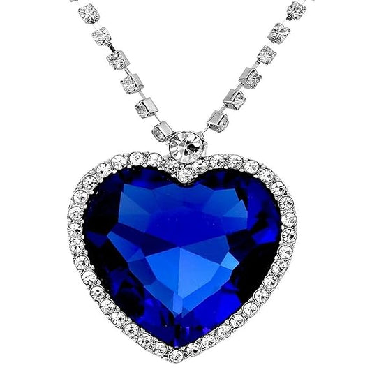Crystal Heart Titanic Necklace