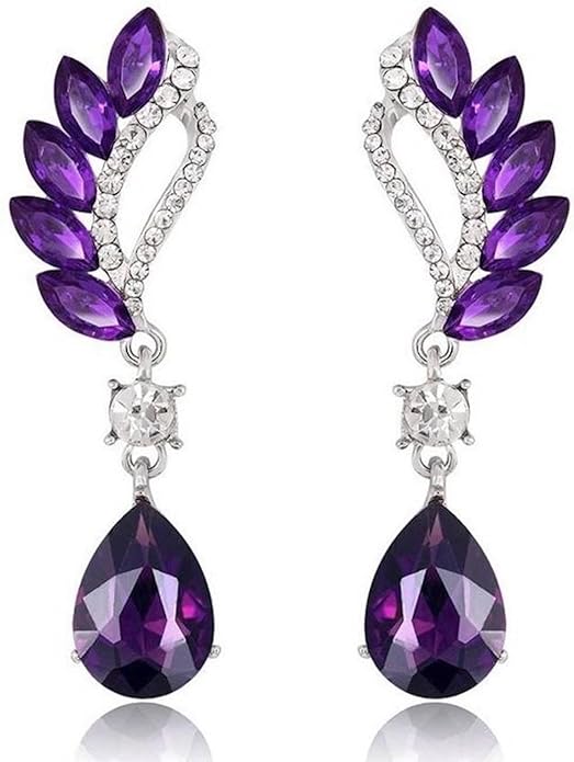 Crystal and Rhinestone Drop Dangle Earrings