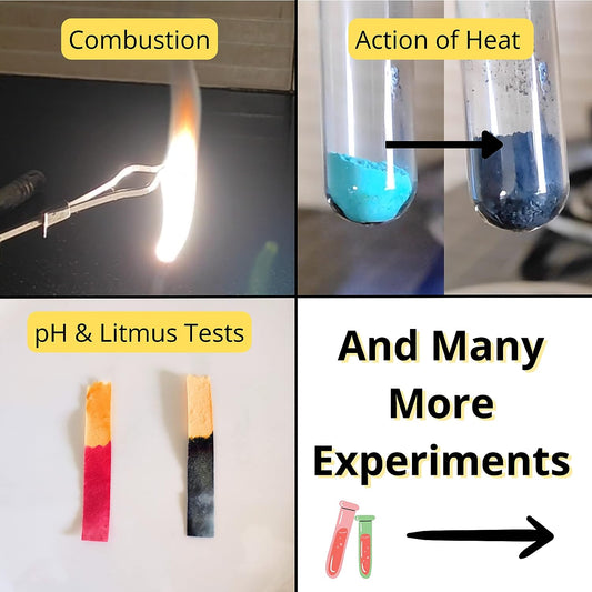 Youngineers 30-in-1 Chemistry Practicals Kit for Class 10, CBSE & ICSE, Ages 14-16, Science Experiments and Durable Apparatus, Practicals Videos Included