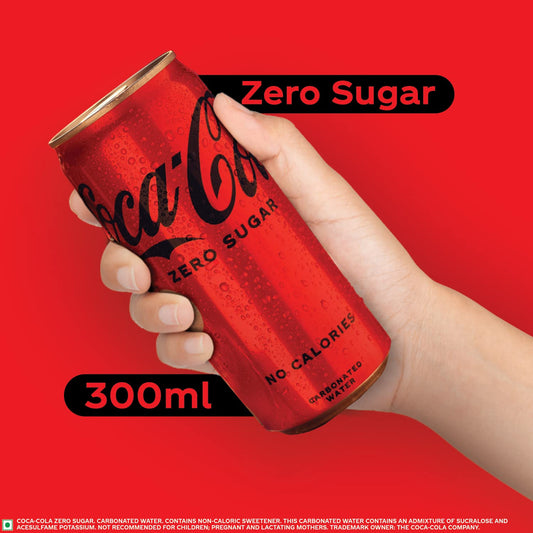 Coca-Cola Zero Sugar, No Calories Soft Drink Can