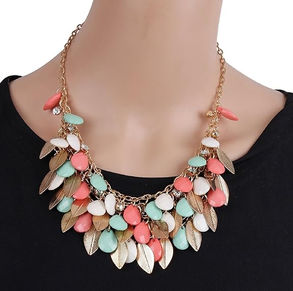 Multicolor Metal Choker Necklace