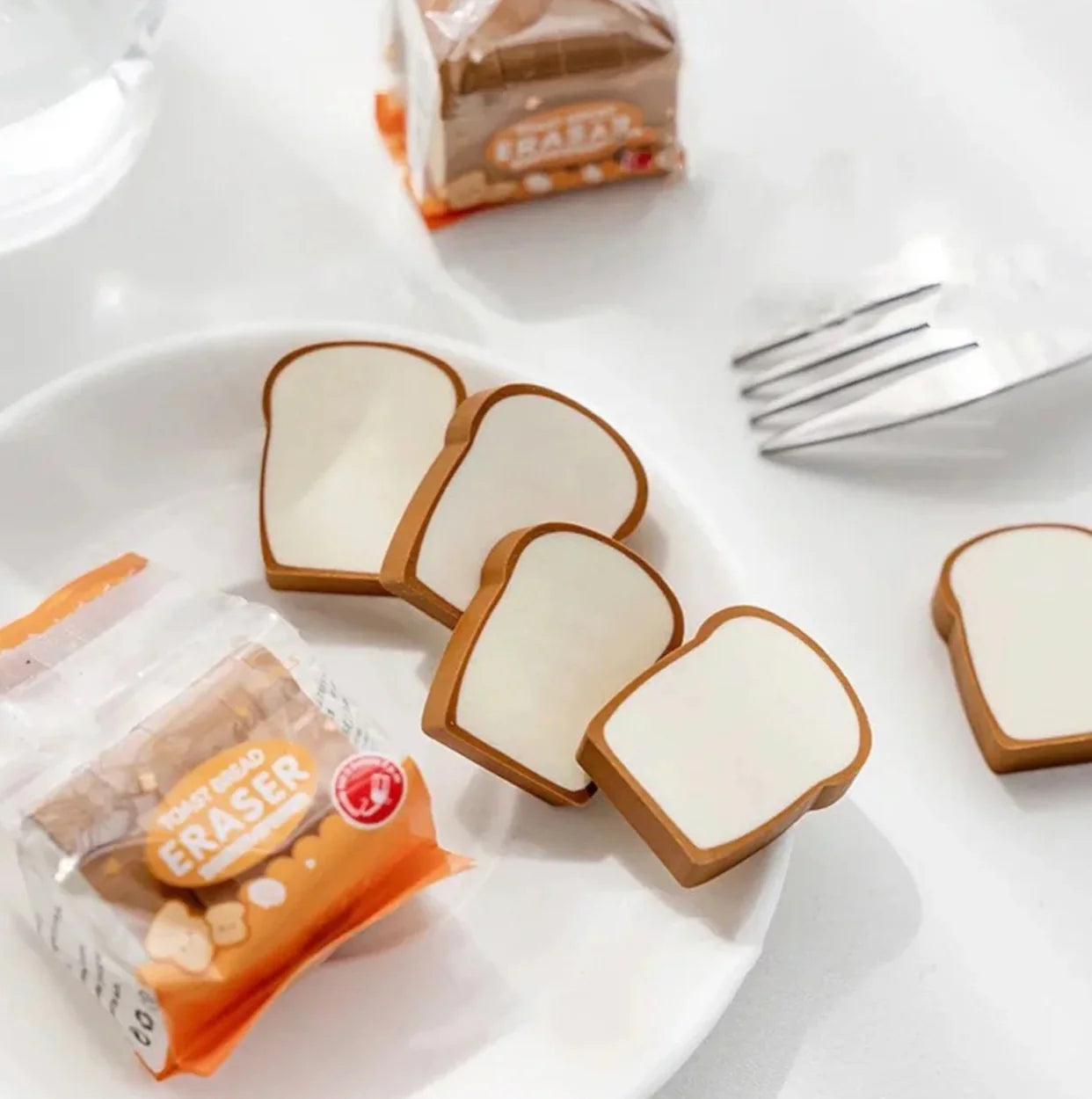 Toast Erasers Set