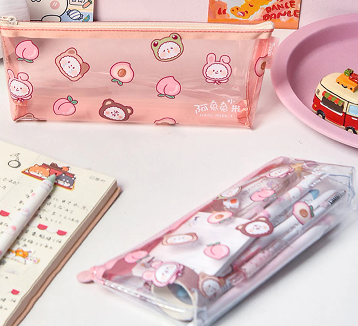 Kawaii Bubble Bunny Pencil Case