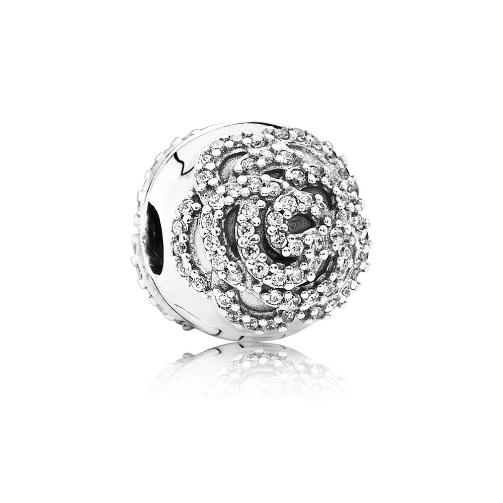Shimmering Rose Charm
