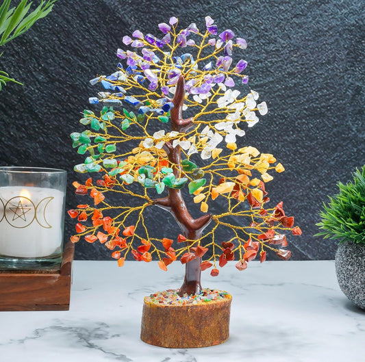 Crystal  Seven Chakra Tree for Positive Energy