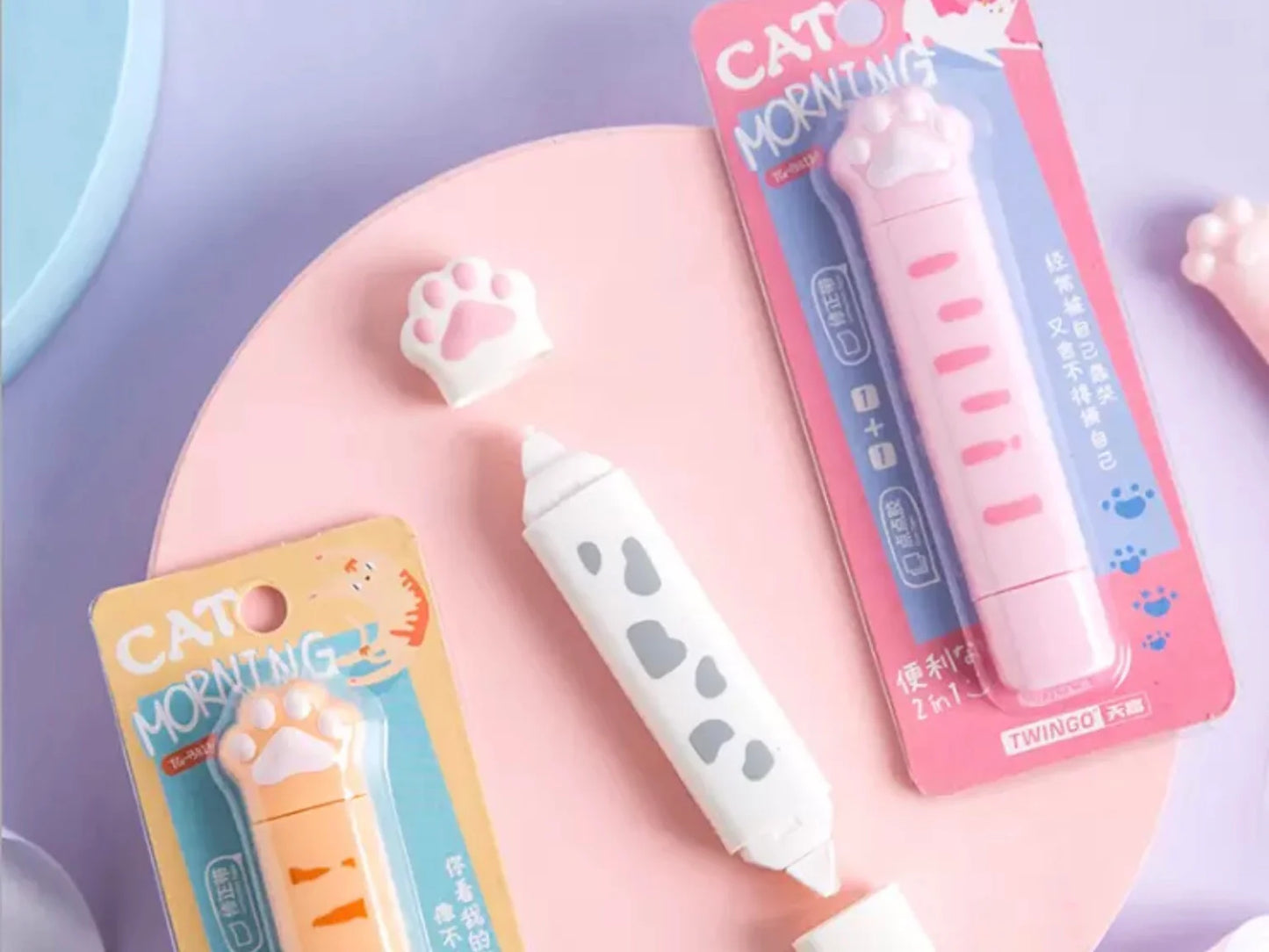 Kawaii Cat Paw Correction and Glue Tape