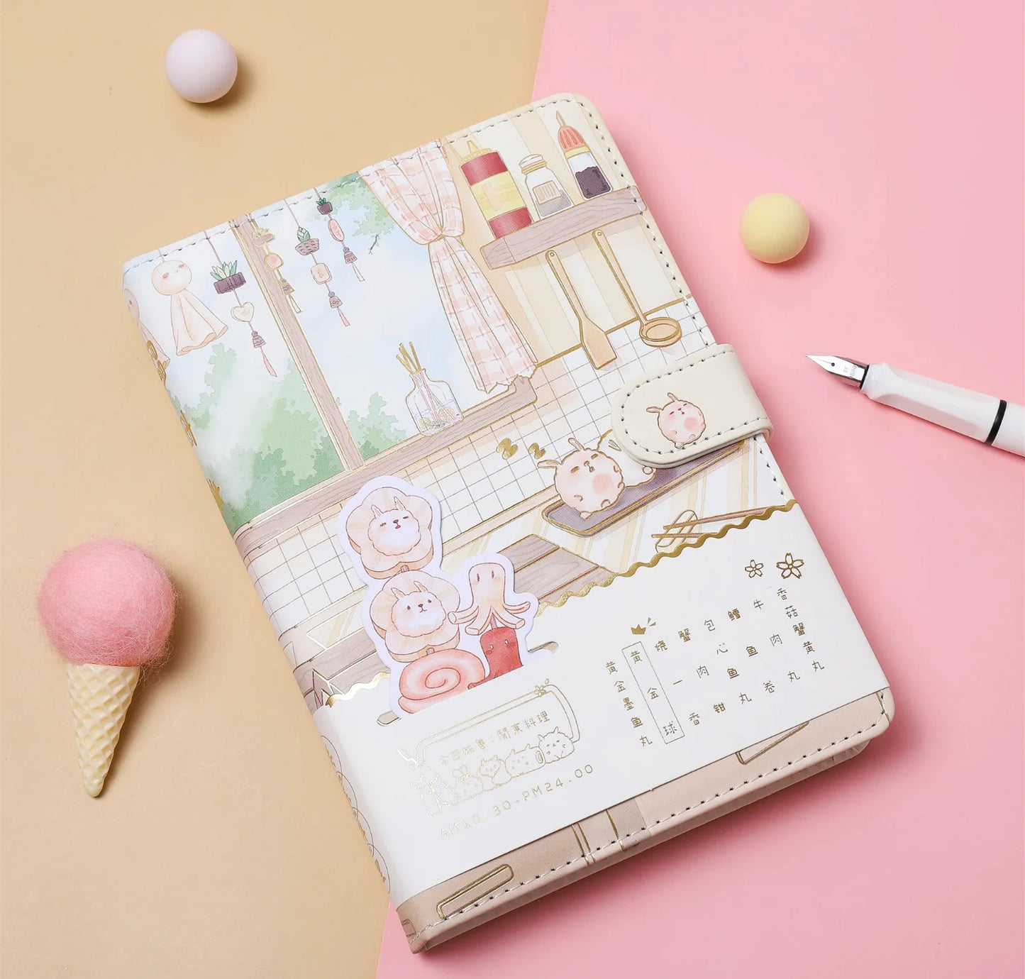 Kawaii Bunny Sushi Journal