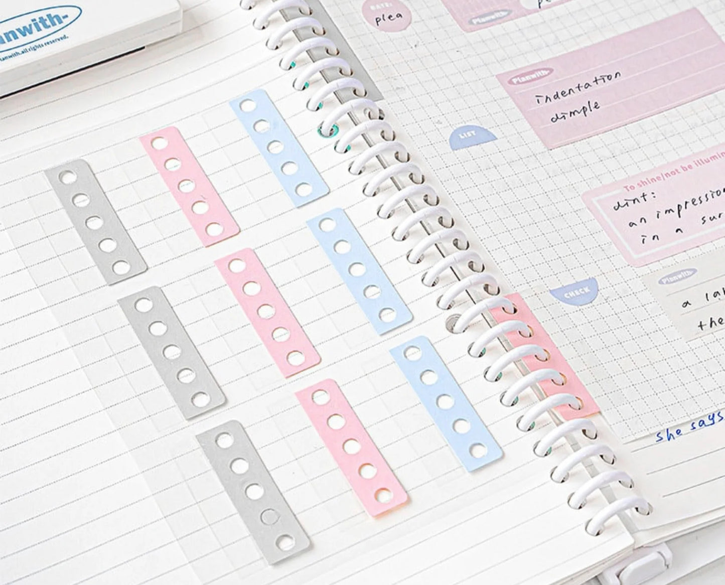 Expand To Stick Binder Hole Punch Stickers