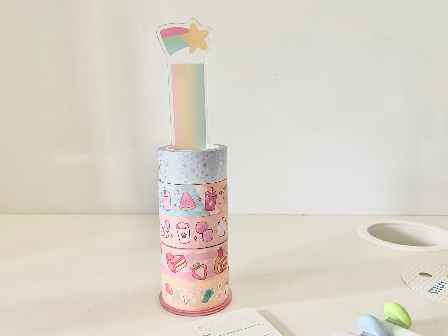 Rainbow Shooting Star Washi Tape Stand