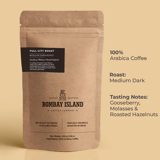 Full City Roast - Medium Dark Roast - Gooseberry, Molasses & Roasted Hazelnuts