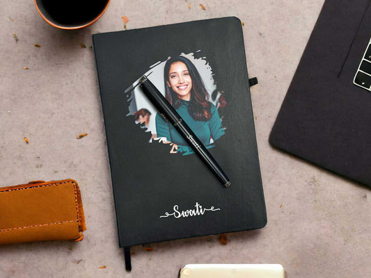 Customized Printed Photo Diary and Pen