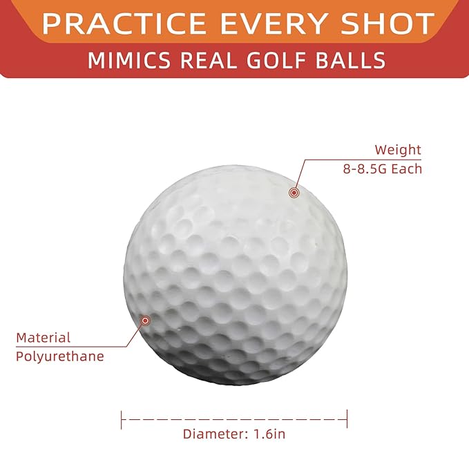 Scott Edward Golf Foam Practice Balls PU Soft Elastic