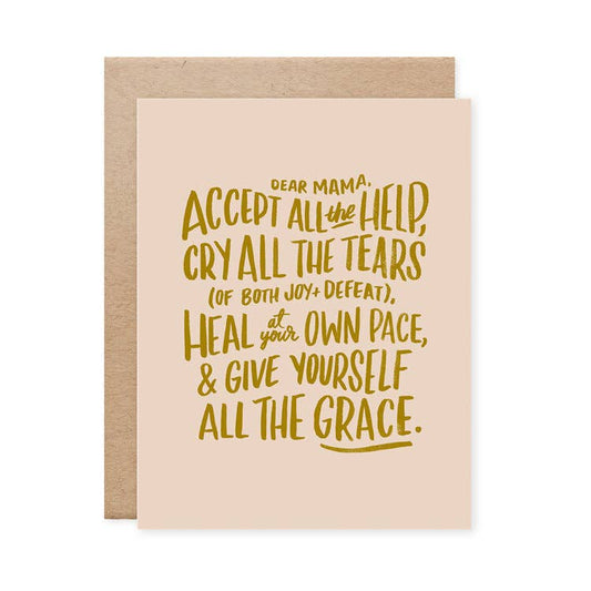 'Accept All the Help' Card