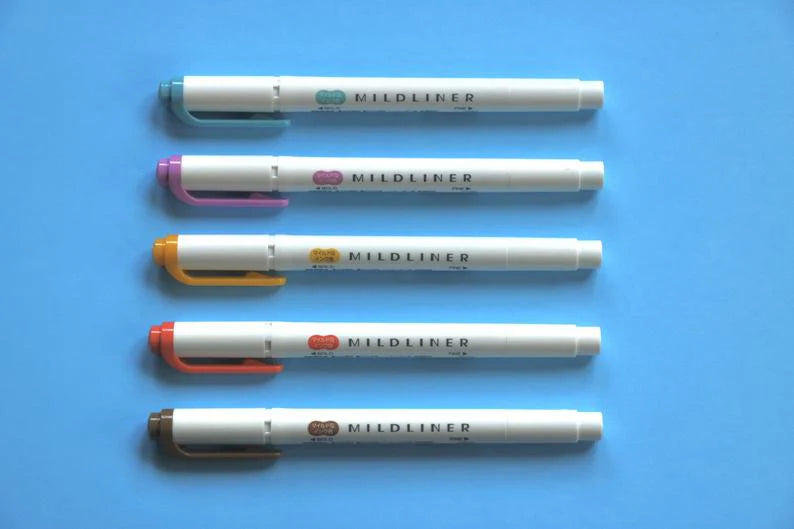 Zebra Mildliner Dual Tip Markers and Highlighters