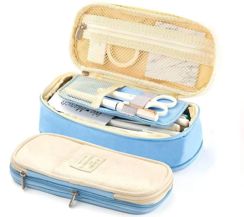 Multi Compartment Large Capacity Pencil Case