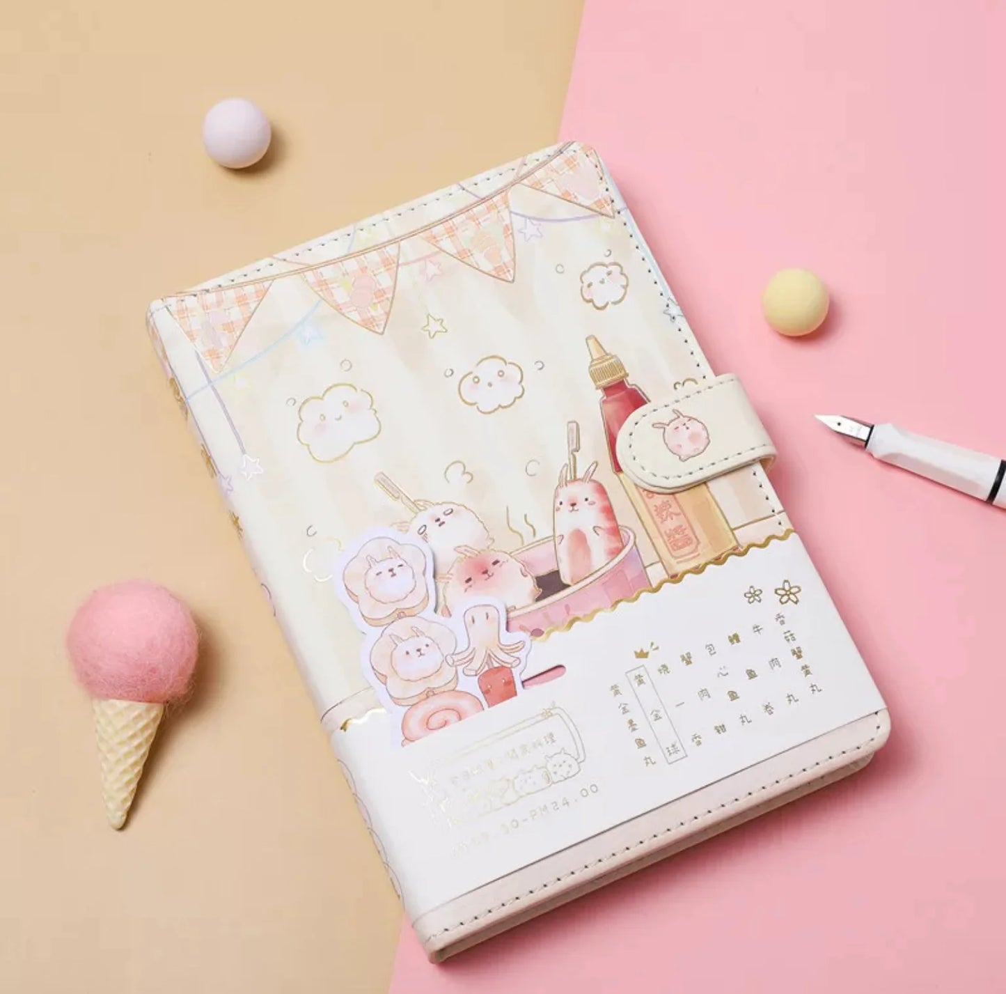 Kawaii Bunny Sushi Journal