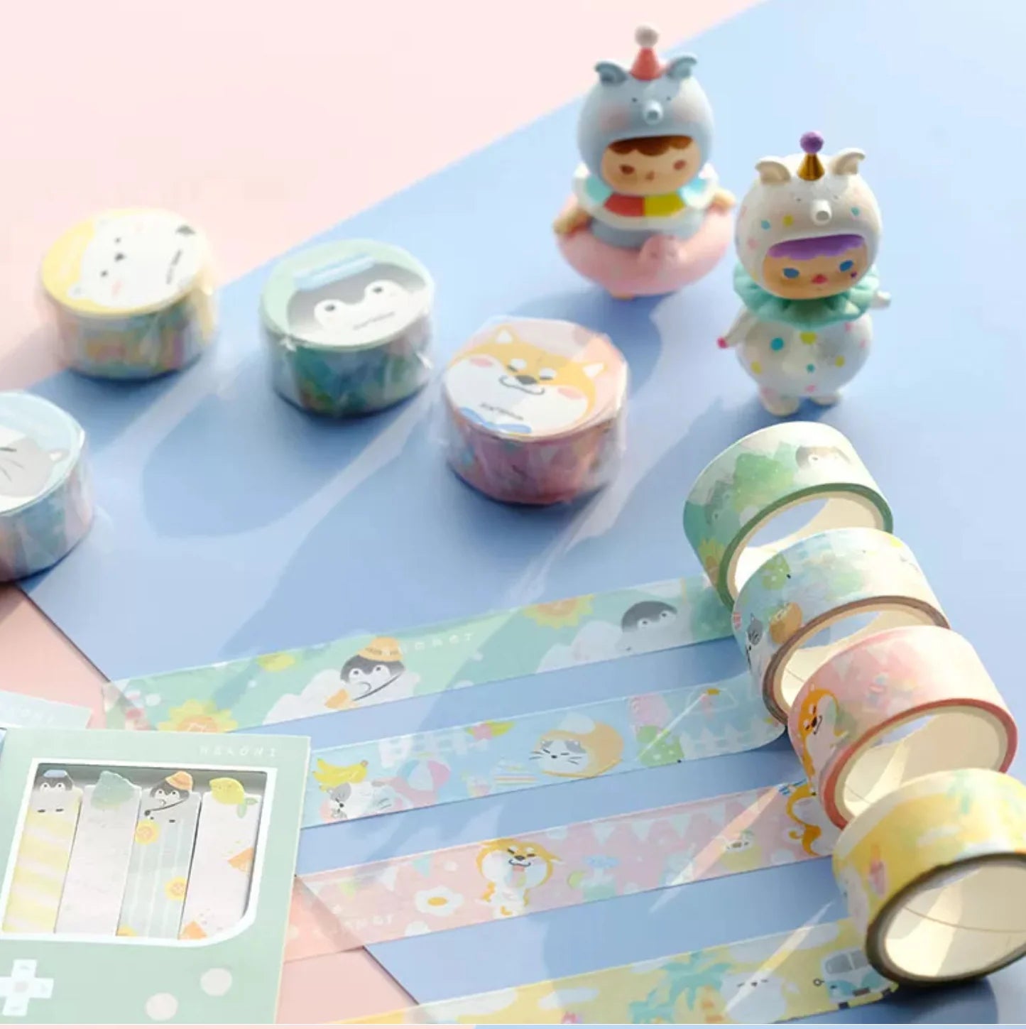 Kawaii Animal Summer Washi Tapes