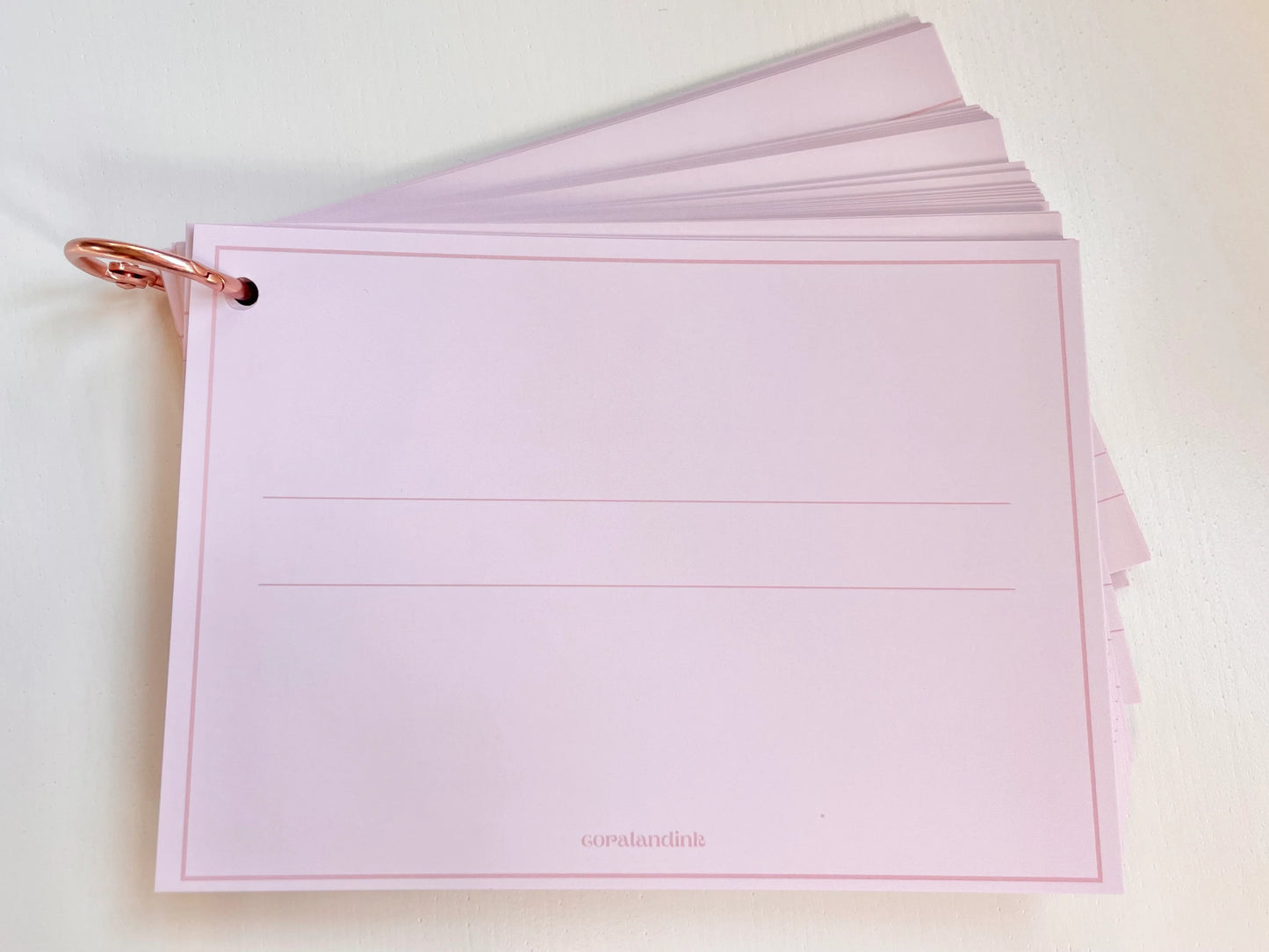 Pink Aesthetic Revision Index Cards