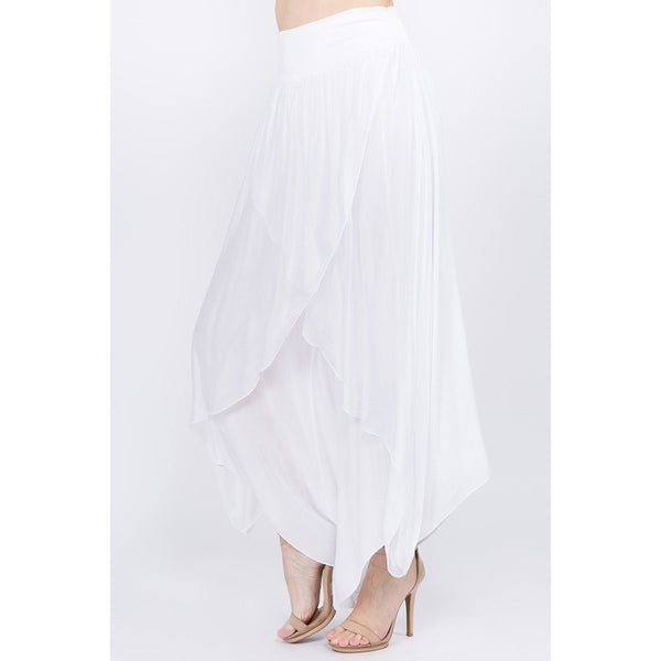 Raw Moda Skirted Silky Pants